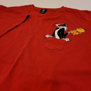 Warner Bros looney tunes Red tshirt, Sylvester & Tweety size XXL
